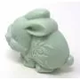 3d green easter bunny soap bar handmade all natural moisturizing body & skin