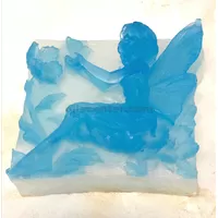 3d alas de ángel glicerina jabón de barra hecho a mano aroma de niebla de océano