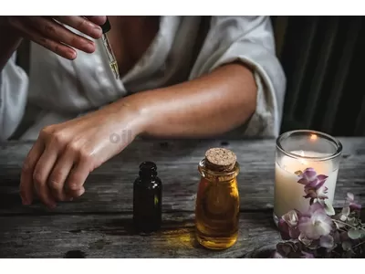 Huiles essentielles certifiées biologiques, arôme, application