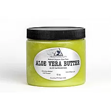 Manteca de aloe vera orgánico prensado en frío crudo de primera calidad fresco puro 32 oz