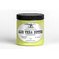 Manteca de aloe vera orgánico prensado en frío crudo de primera calidad fresco puro 8 oz