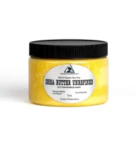 Manteca de karité sin refinar amarillo orgánico crudo prensado en frío grado a ghana puro 12 oz