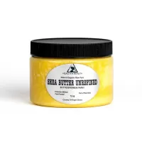 Manteca de karité sin refinar amarillo orgánico crudo prensado en frío grado a ghana puro 24 oz