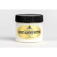 Mantequilla de almendras dulces prensado en frío orgánico de primera calidad fresco puro 2 oz