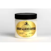 Mantequilla de almendras dulces prensado en frío orgánico de primera calidad fresco puro 4 oz