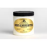 Mantequilla de almendras dulces prensado en frío orgánico de primera calidad fresco puro 8 oz
