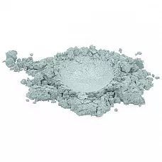 Metálico blanco de lujo mica colorante en polvo pigmento cosmético grado 1 oz