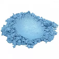 Perla azul cielo azul cian lujo mica colorante pigmento polvo cosmético grado 1 oz