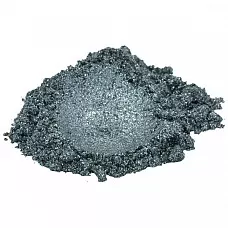 Tormenta gris plata lujo mica colorante pigmento polvo cosmético grado 1 oz