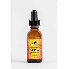 Aceite esencial de cedro aromaterapia orgánica gotero de vidrio puro 1 oz, 30 ml