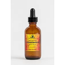 Aceite esencial de cedro aromaterapia orgánica Cuentagotas de vidrio 100% puro 2 oz, 59 ml