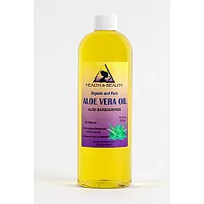 Aloe vera oil organic carrier cold pressed premium natural 100% pure 16 oz