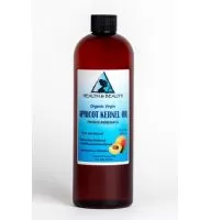 Aceite de albaricoque sin refinar virgen orgánico prensado en frío crudo natural puro 32 oz