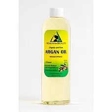 Aceite de argán refinado orgánico marroquí prensado en frío aceite para el cabello 100% puro 12 oz