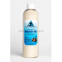 Aceite de babasú, portador orgánico, prensado en frío, natural, premium, 100% puro, 24 oz
