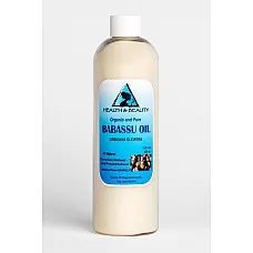 Aceite de babasú portador orgánico prensado en frío natural fresco premium 100% puro 36 oz