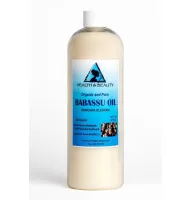 Babassu oil organic carrier cold pressed natural fresh premium 100% pure 16 oz