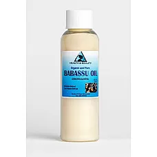 Aceite de babasú portador orgánico prensado en frío natural fresco premium 100% puro 2 oz