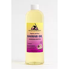 Baobab oil refined organic carrier cold pressed premium fresh 100% pure 16 oz