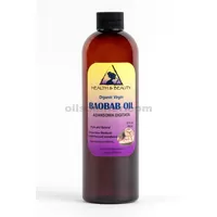 Aceite de baobab sin refinar orgánico extra virgen prensado en frío fresco fresco puro 12 oz