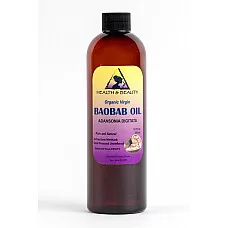 Aceite de baobab sin refinar orgánico extra virgen prensado en frío fresco fresco puro 12 oz