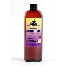 Aceite de baobab sin refinar orgánico extra virgen prensado en frío primer fresco puro 16 oz
