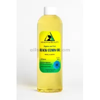 Aceite de semilla de comino negro refinado portador orgánico prensado en frío fresco 100% puro 36 oz