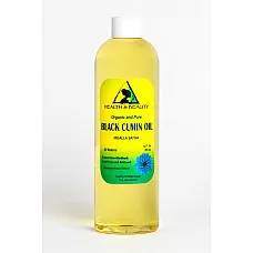 Black cumin seed oil refined organic carrier cold pressed fresh 100% pure 12 oz
