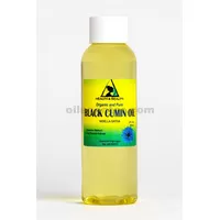Black cumin seed oil refined organic carrier cold pressed fresh 100% pure 2 oz