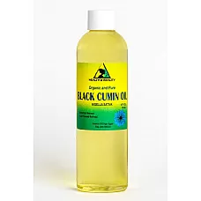 Black cumin seed oil refined organic carrier cold pressed fresh 100% pure 4 oz
