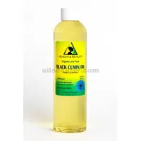 Aceite de semilla de comino negro refinado portador orgánico prensado en frío fresco 100% puro 8 oz