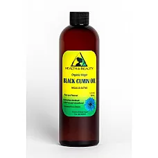 Black cumin seed oil unrefined organic virgin raw cold pressed fresh pure 12 oz