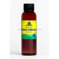 Huile de graines de cumin noir non raffiné vierge biologique cru pressé à froid frais pur 2 oz