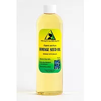 Borage seed oil organic carrier gla-20% cold pressed premium 100% pure 24 oz