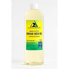 Aceite de semilla de borraja portador orgánico gla-20% prensado en frío premium 100% puro 48 oz