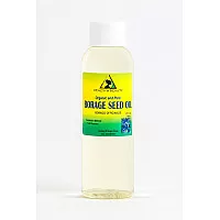 Huile de graines de bourrache support organique gla-20% premium pressé à froid 100% pur 2 oz
