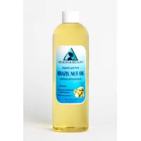 Huile de noix du Brésil transporteur biologique pressé à froid premium prime 100% pur 12 oz