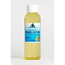 Aceite de nuez de Brasil portador orgánico prensado en frío premium premium 100% puro 2 oz