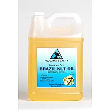 Aceite de nuez de Brasil portador orgánico prensado en frío premium premium 100% puro 7 lb