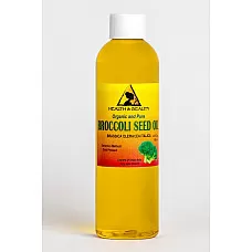 Broccoli seed oil organic cold pressed anti-aging premium fresh 100% pure 4 oz