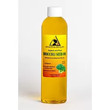 Broccoli seed oil organic cold pressed anti-aging premium fresh 100% pure 8 oz