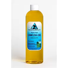 Aceite de camelina virgen orgánico sin refinar, prensado en frío, crudo, premium, fresco, puro, 12 oz