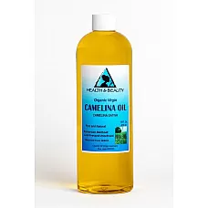 Aceite de camelina virgen orgánico sin refinar, prensado en frío, crudo, premium, fresco, puro, 16 oz
