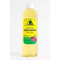 Camelia / aceite de semilla de camelia portador orgánico prensado en frío 100% puro 24 oz