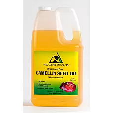 Aceite de semilla de camelia / camelia portador orgánico prensado en frío 100% puro 7 lb