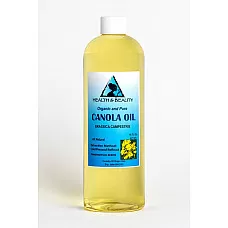 Aceite de semilla de canola orgánico refinado prensado en frío premium fresh prime 100% puro 16 oz
