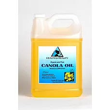 Aceite de semilla de canola orgánico refinado prensado en frío prima fresca prima 100% pura 7 lb