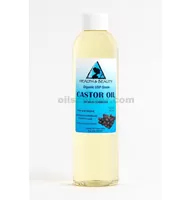 qualité de l'huile de ricin usp organique hexane froid libre pressé prime pure et fraîche 8 oz