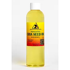 Chia seed oil organic unrefined virgin carrier cold pressed natural fresh 100% pure 4 oz