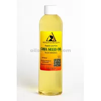 Chia seed oil unrefined organic virgin carrier cold pressed natural fresh 100% pure 8 oz